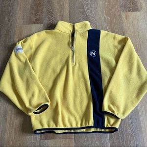 yellow nautica quarter zip